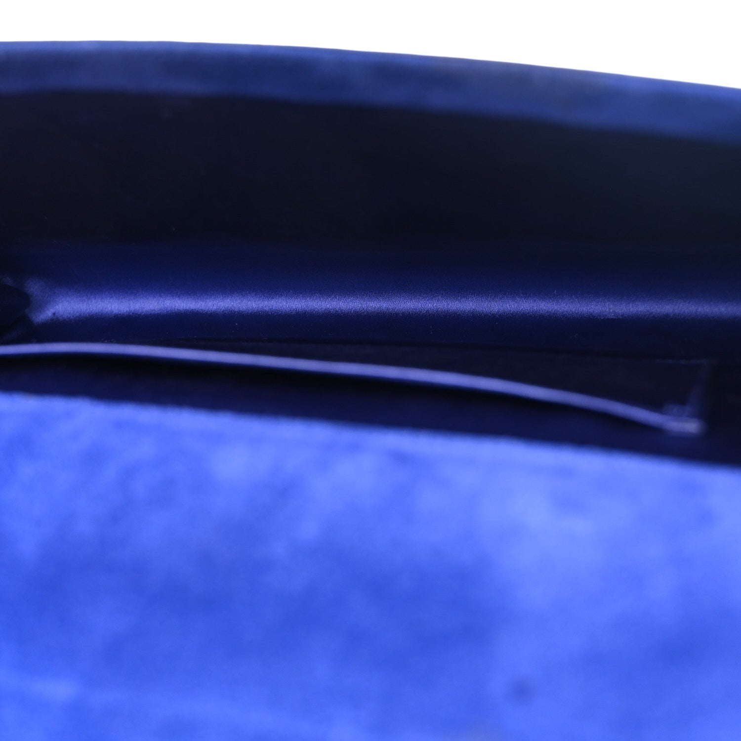 Saint Laurent Patent Calfskin Monogram Large Belle De Jour Clutch Royal Blue 5 of 12
