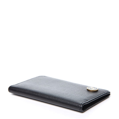 Chanel Grained Calfskin CC Button Card Holder Black 3 of 11