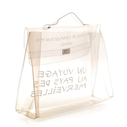Hermes Vinyl Souvenir De L'Exposition Kelly Transparent 2 of 6
