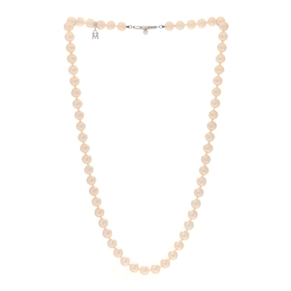 Mikimoto 18K White Gold Akoya Cultured Pearl 6.5-7mm Strand Necklace 3 of 7