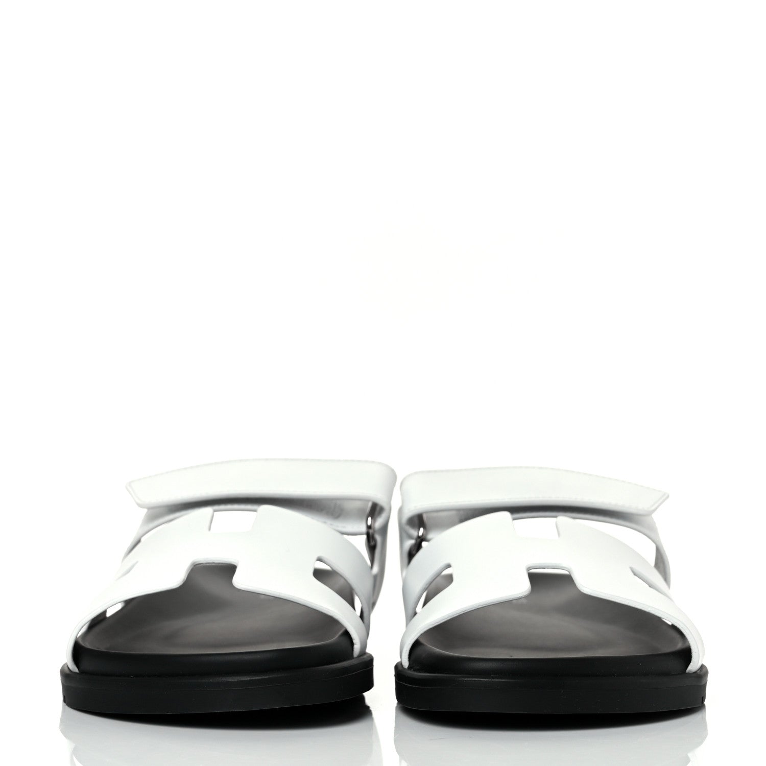 Hermes Calfskin Womens Chypre Sandals 40 White 2 of 9