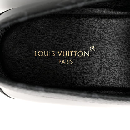 Louis Vuitton Calfskin Monogram Eclipse Mens Major Loafers 12 Black 7 of 10