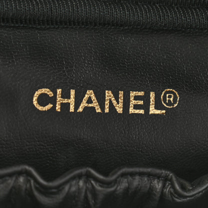 Chanel Lambskin Vanity Cosmetic Case Black 5 of 11