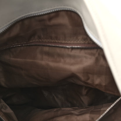 Burberry Calfskin Manor Hobo White 9 of 11
