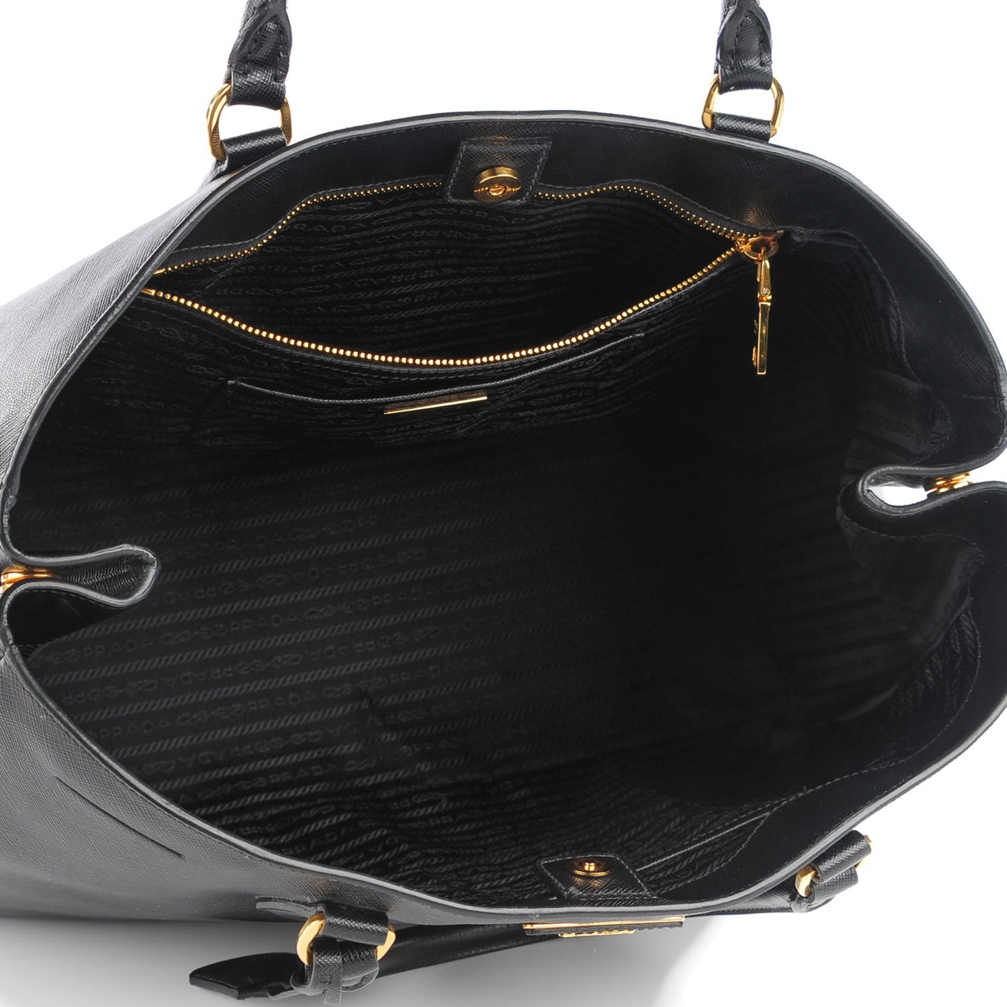 Saffiano Lux Large Tote Nero Black