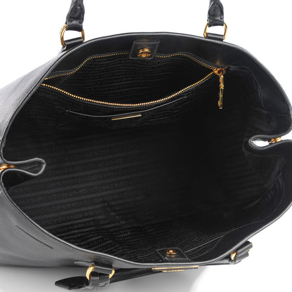 Prada Saffiano Lux Large Tote Nero Black 6 of 10