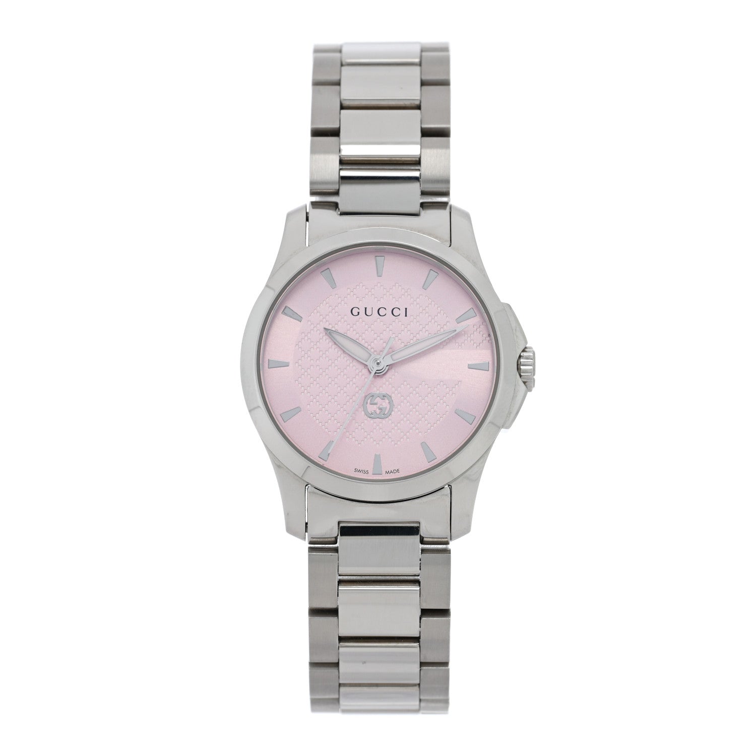 Gucci Stainless Steel 27mm G-Timeless Quartz Watch Pink 1 of 5