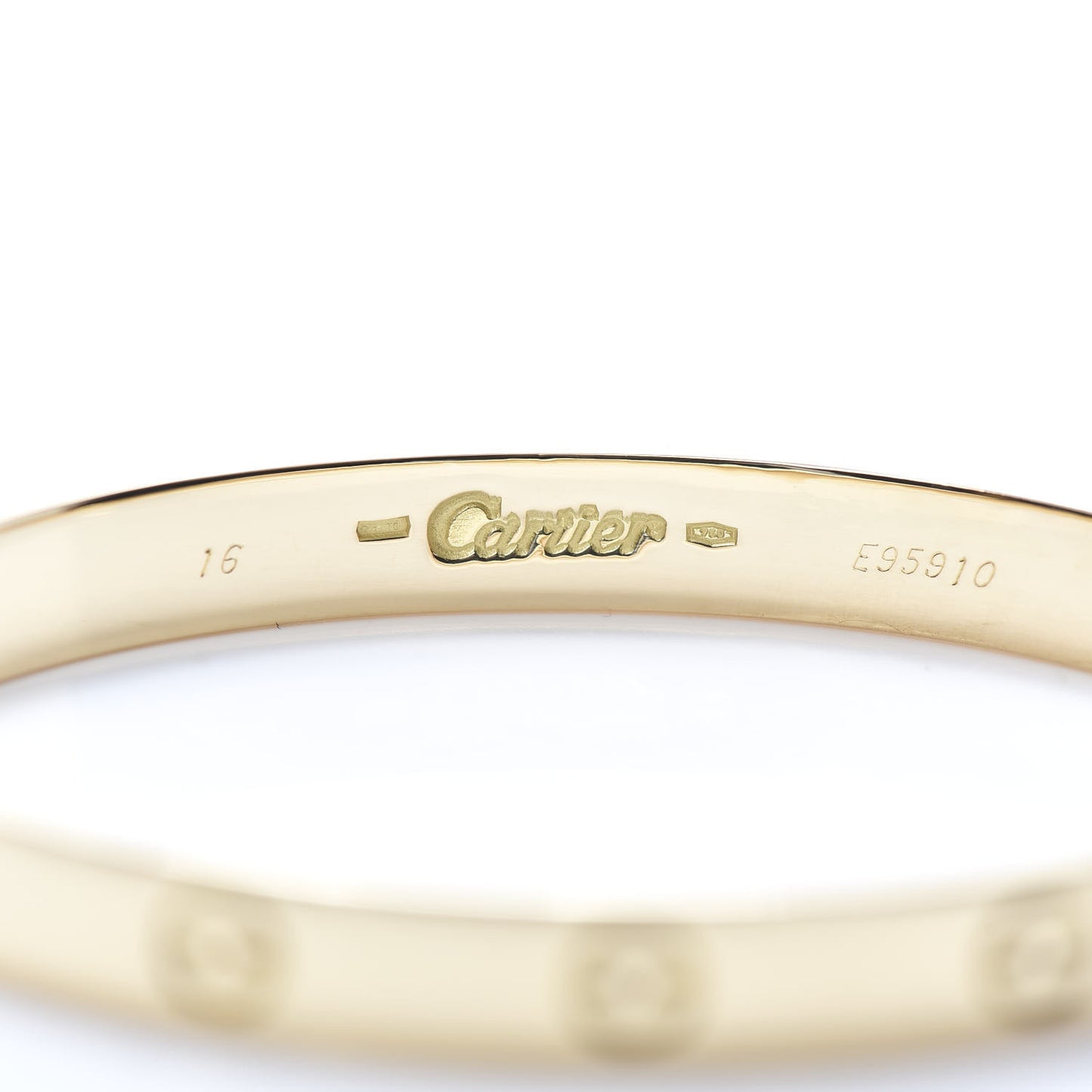 18K Yellow Gold LOVE Bracelet 16