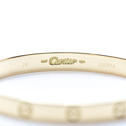 Cartier 18K Yellow Gold LOVE Bracelet 16 4 of 5
