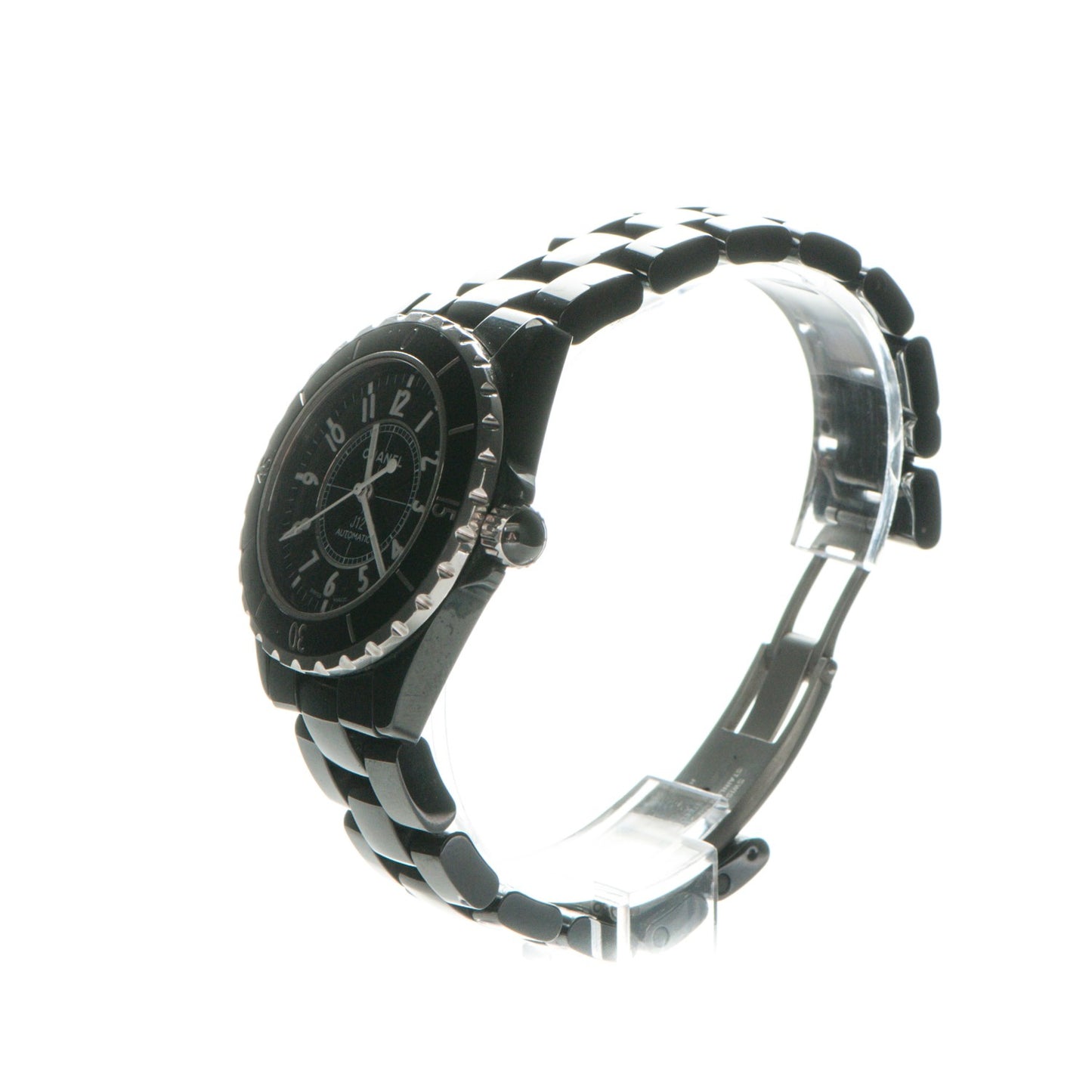 Stainless Steel Ceramic 38mm J12 Automatic Watch Black