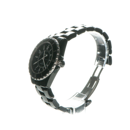 Chanel Stainless Steel Ceramic 38mm J12 Automatic Watch Black 3 of 7