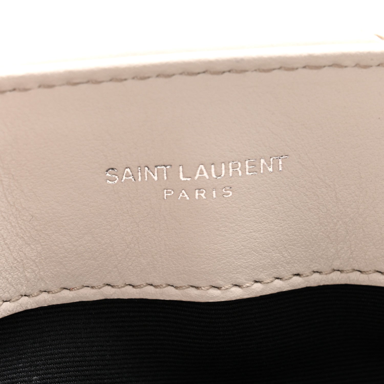 Saint Laurent Calfskin Y Quilted Monogram Small Loulou Chain Satchel Ivory 6 of 11