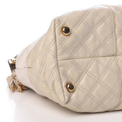 Marc Jacobs Calfskin Mix Quilted Shoulder Bag Ivory 10 of 11