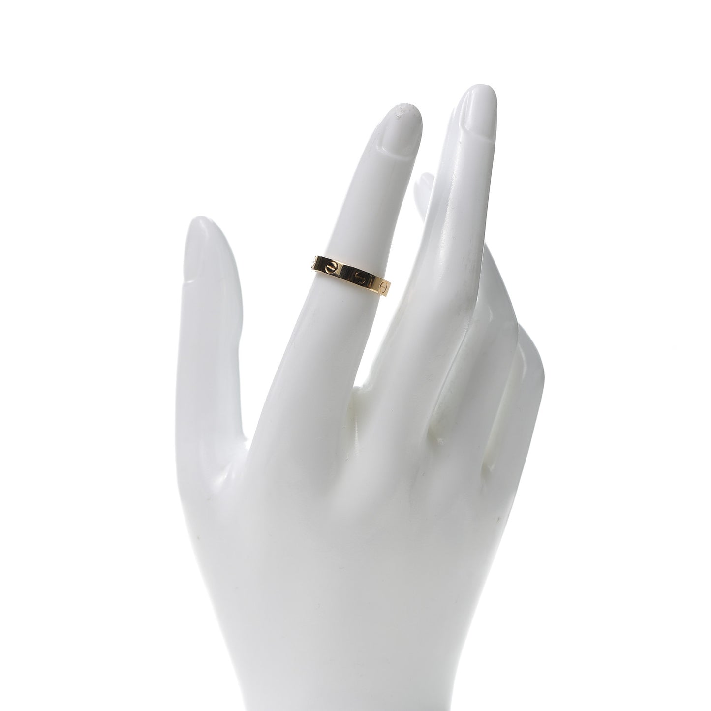 18K Yellow Gold 3.5mm LOVE Wedding Band Ring 51 5.75