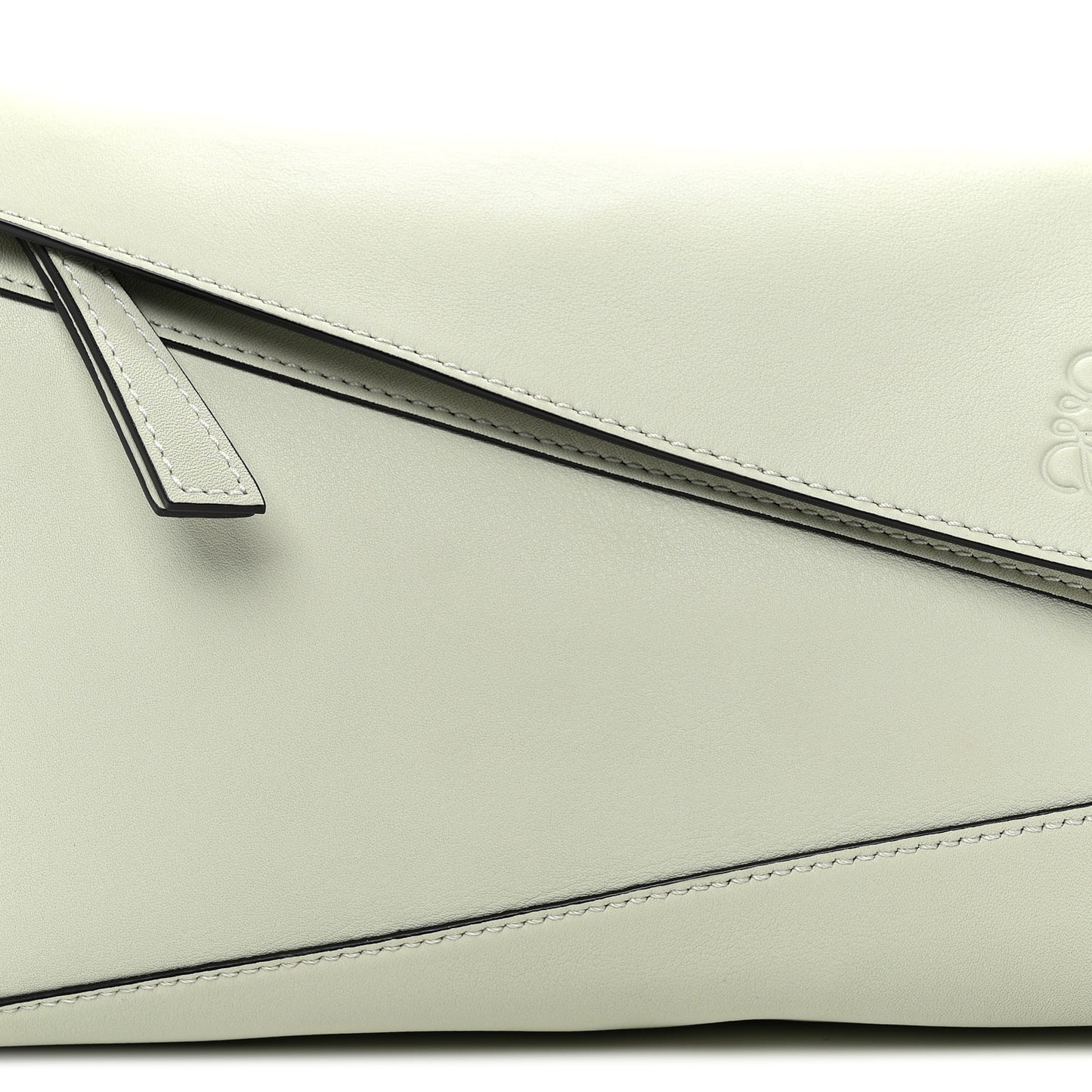 Calfskin Puzzle Hobo Light Celadon