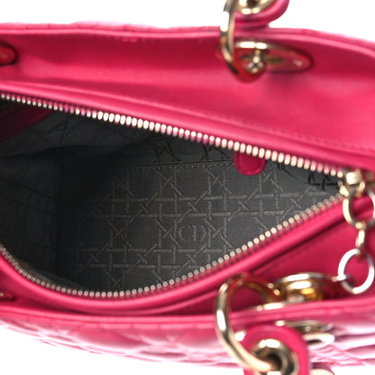 Christian Dior Lambskin Cannage Medium Lady Dior Pink 5 of 13