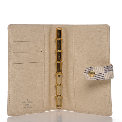 Louis Vuitton Damier Azur Small Ring Agenda Cover 5 of 6