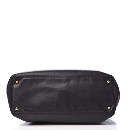 Chanel Calfskin Cerf Executive Shopper Tote Black 21 of 22