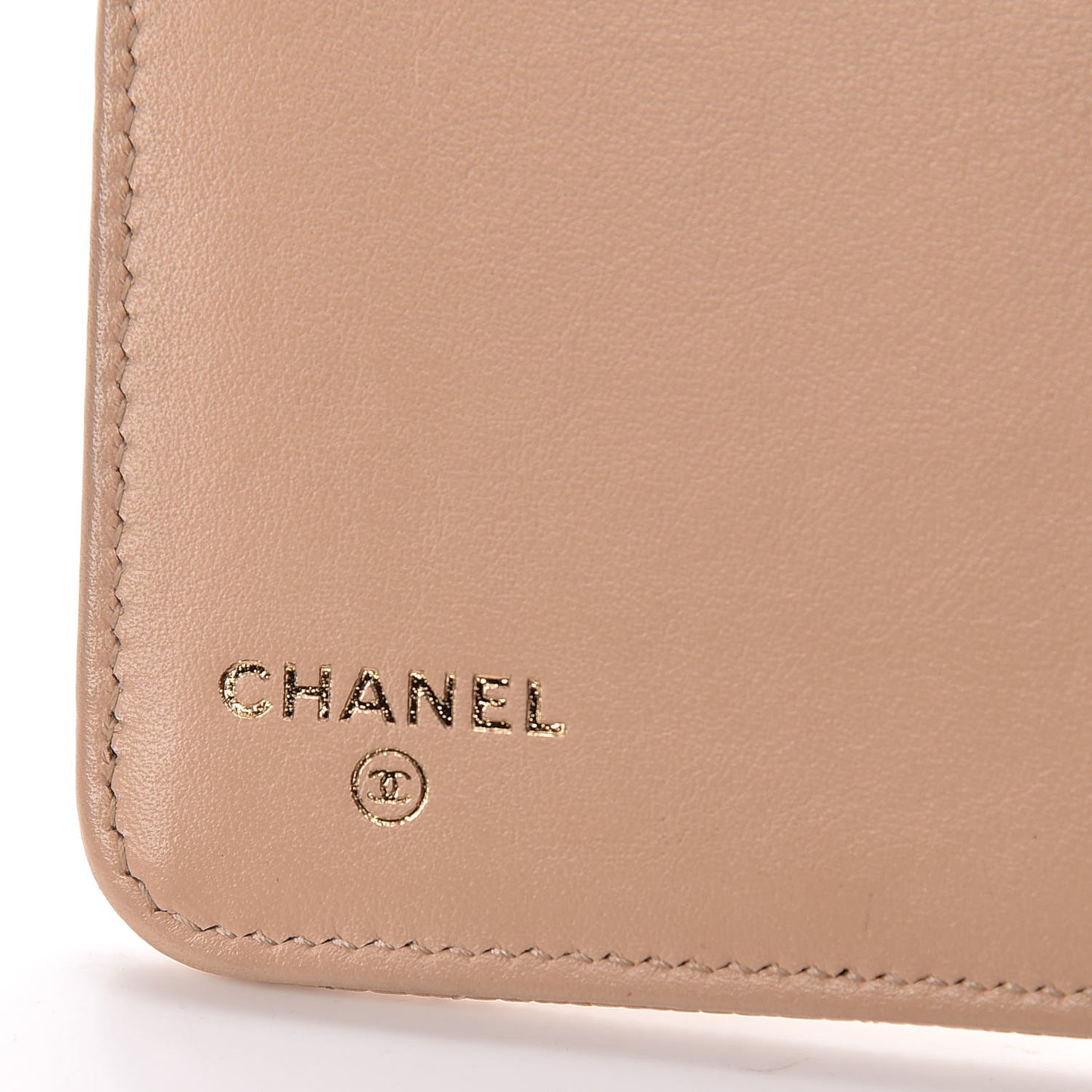 Caviar Quilted iPad Case Light Beige