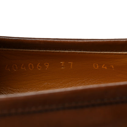 Gucci Calfskin Womens Jordaan Loafers 37 Fondente Brown 9 of 11