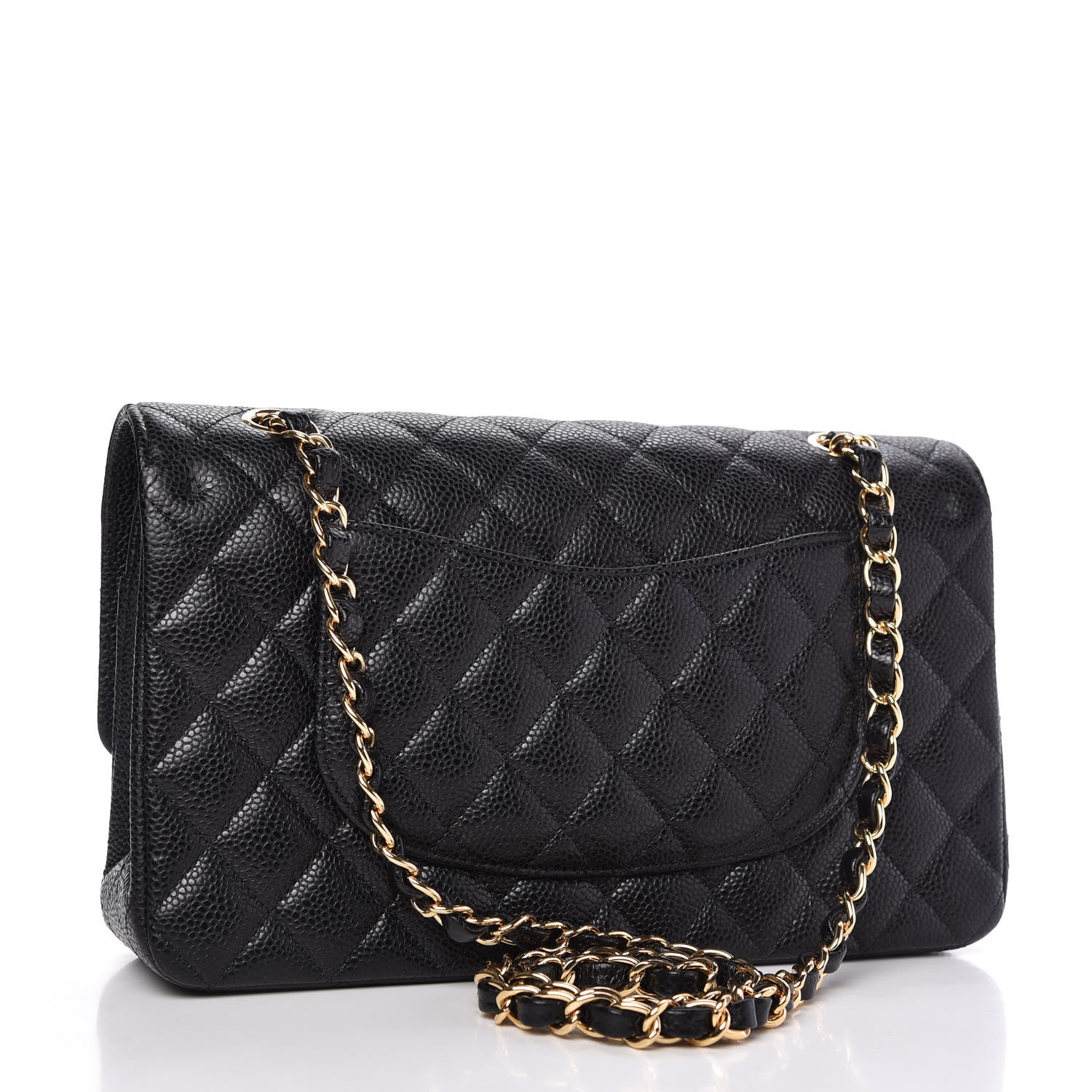 Chanel Caviar Quilted Medium Double Flap Black 3 of 11