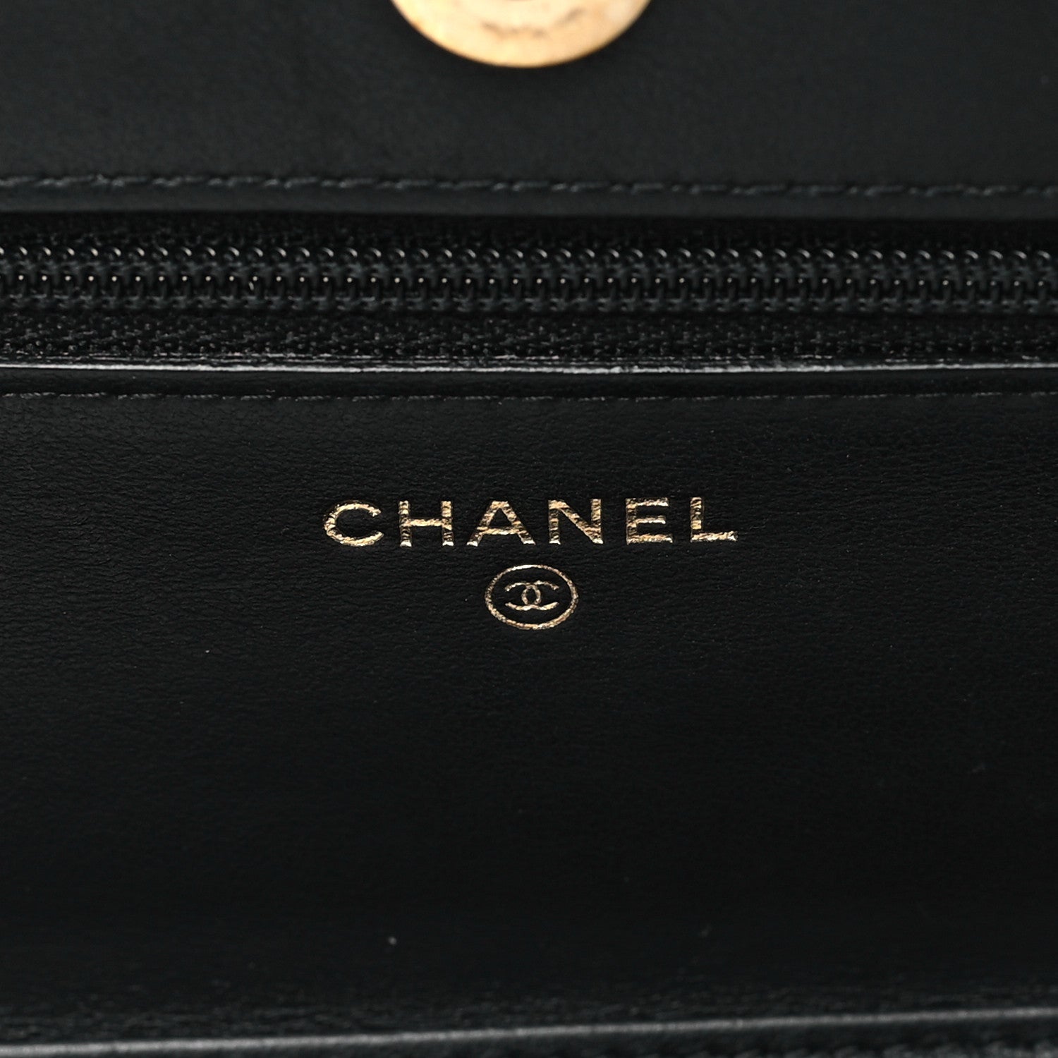 Chanel Caviar Quilted CC Filigree Wallet On Chain WOC Black 6 of 9