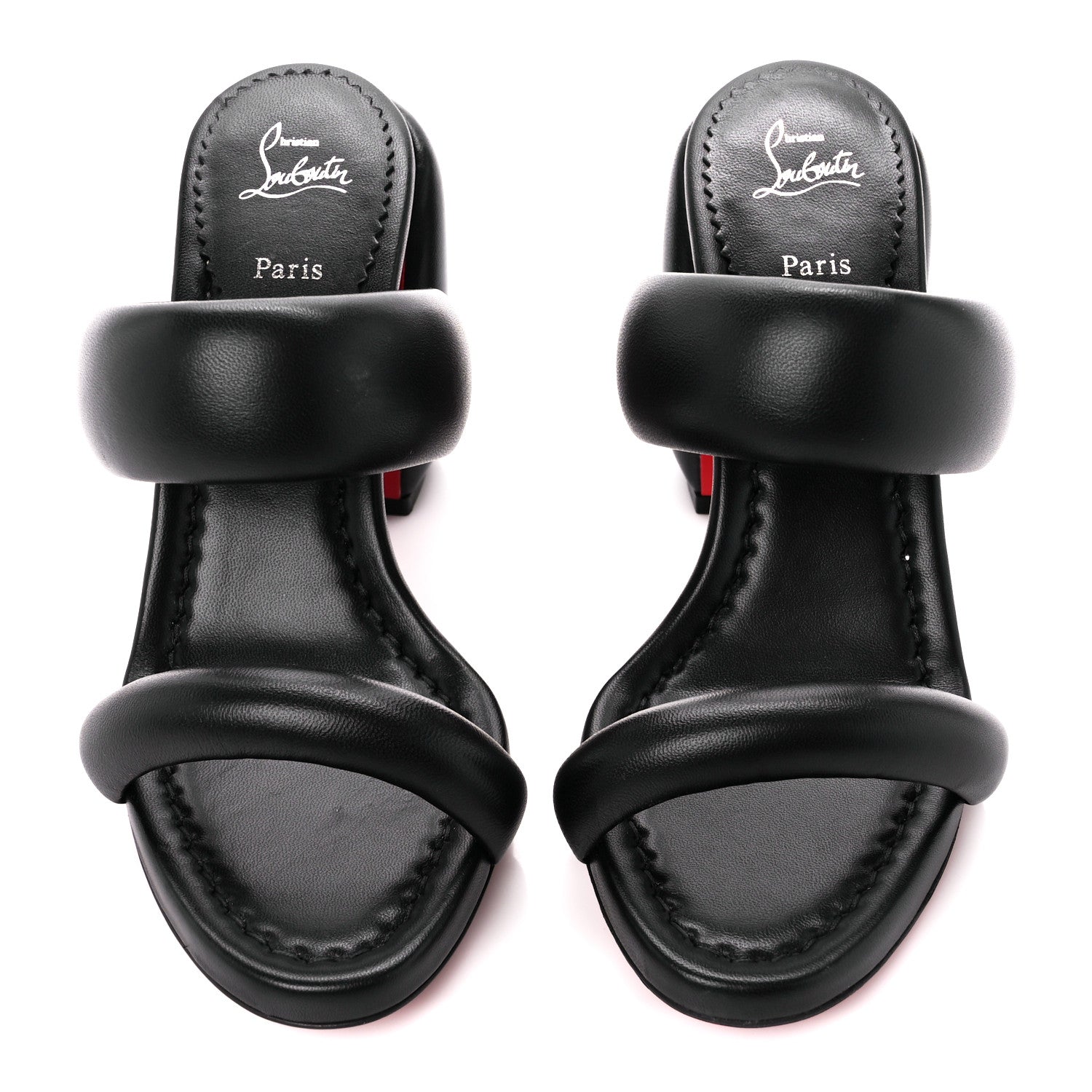 Christian Louboutin Nappa Inflama Sab 85 Sandals 37 Black 2 of 8