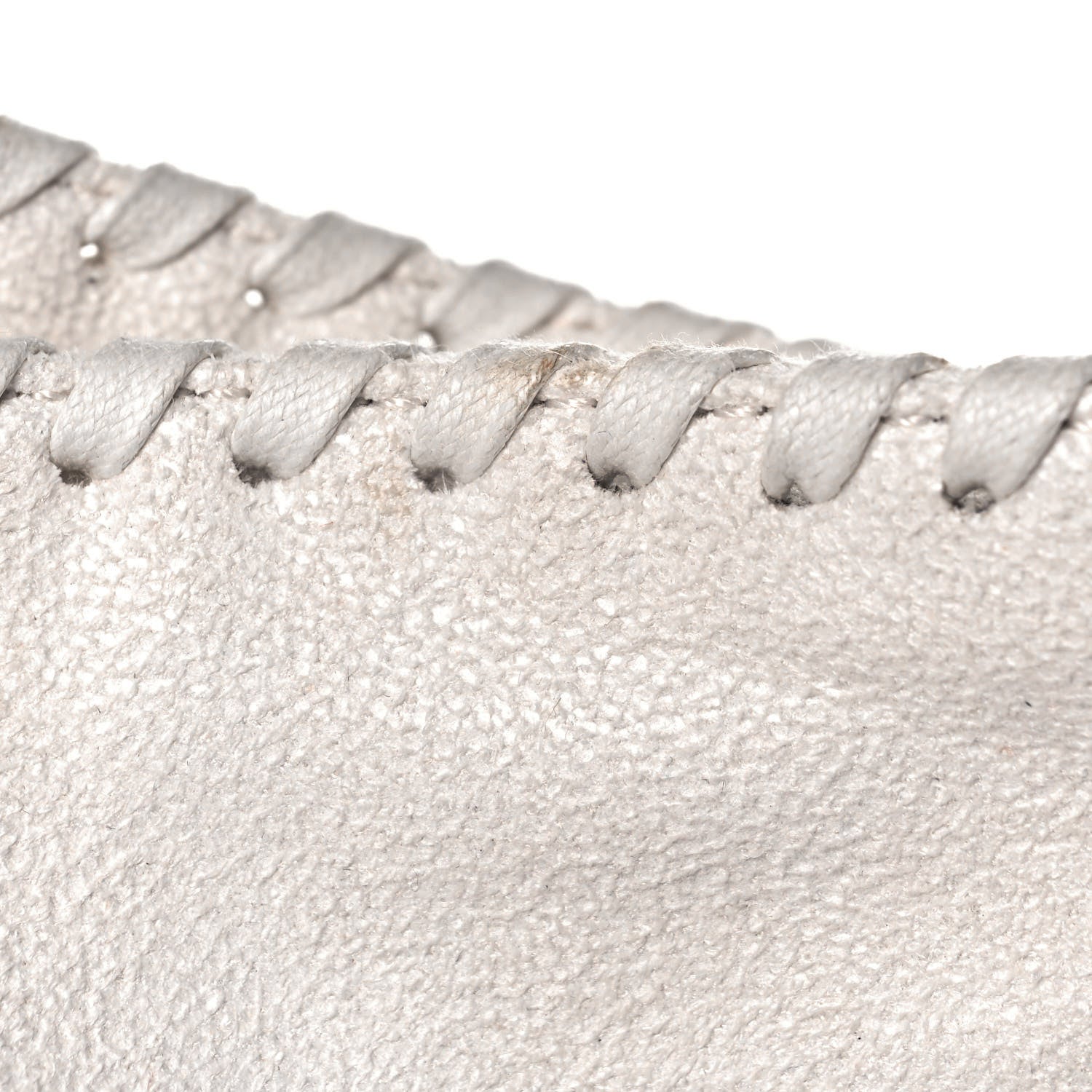 Stella McCartney X ED CURTIS Shaggy Deer Logo Embroidered Large Falabella Chalk 12 of 13