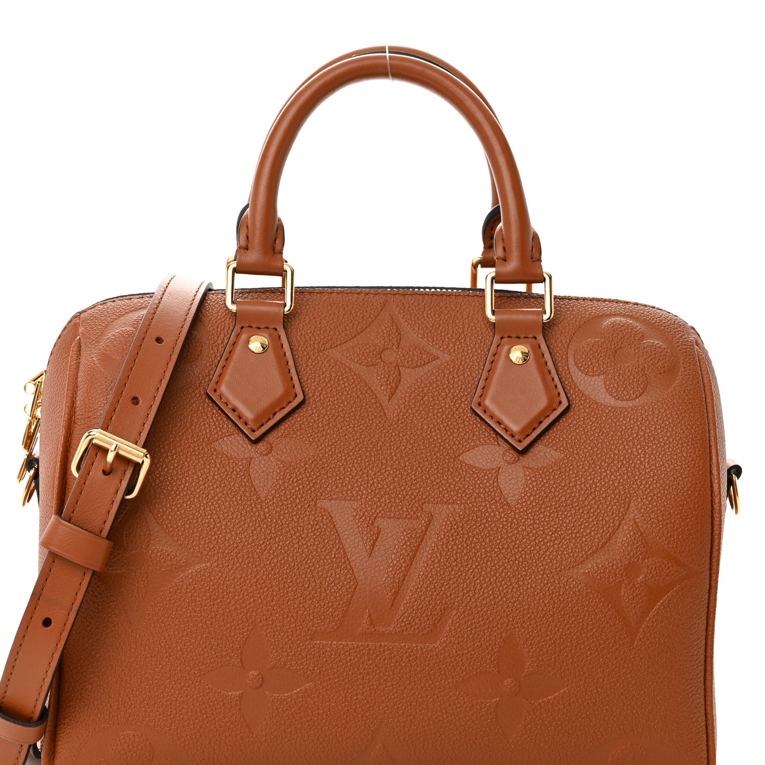 Louis Vuitton Empreinte Monogram Giant Speedy Bandouliere 25 Cognac 7 of 10