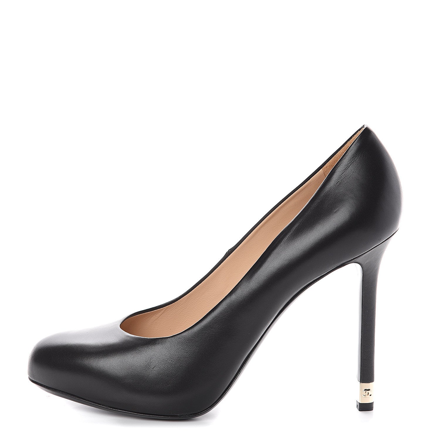 Chanel Lambskin CC Pumps 42 Black 1 of 6