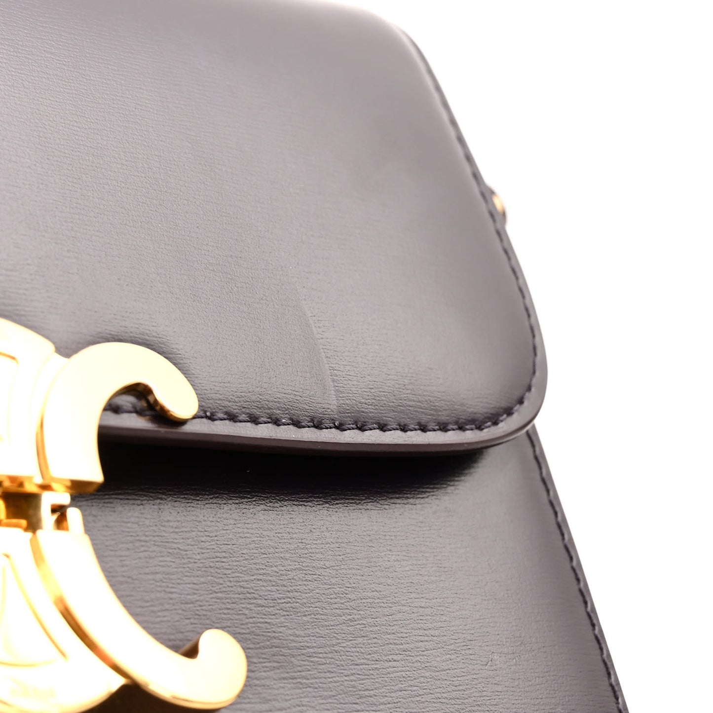 Shiny Calfskin Teen Triomphe Aubergine