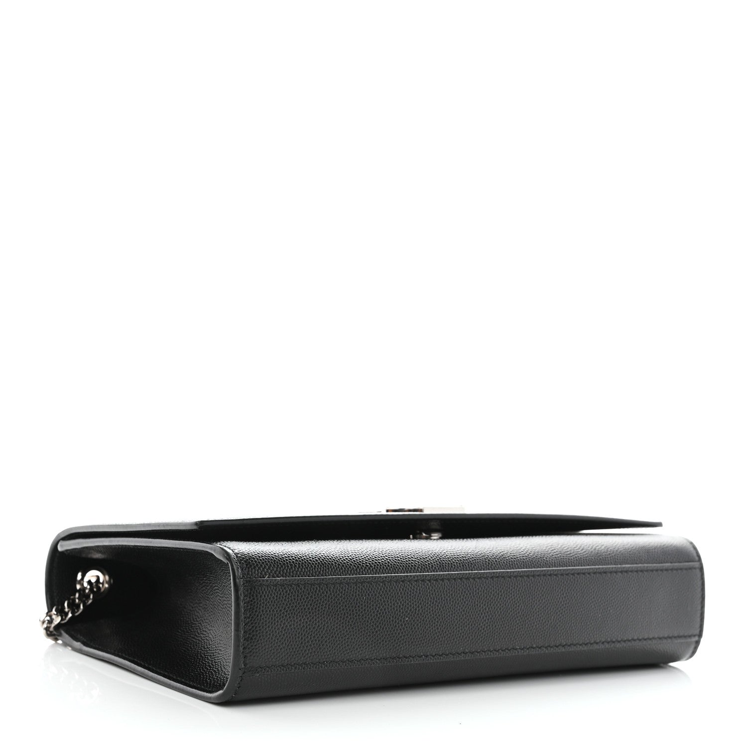 Saint Laurent Grain De Poudre Medium Classic Monogram Kate Satchel Black 3 of 8