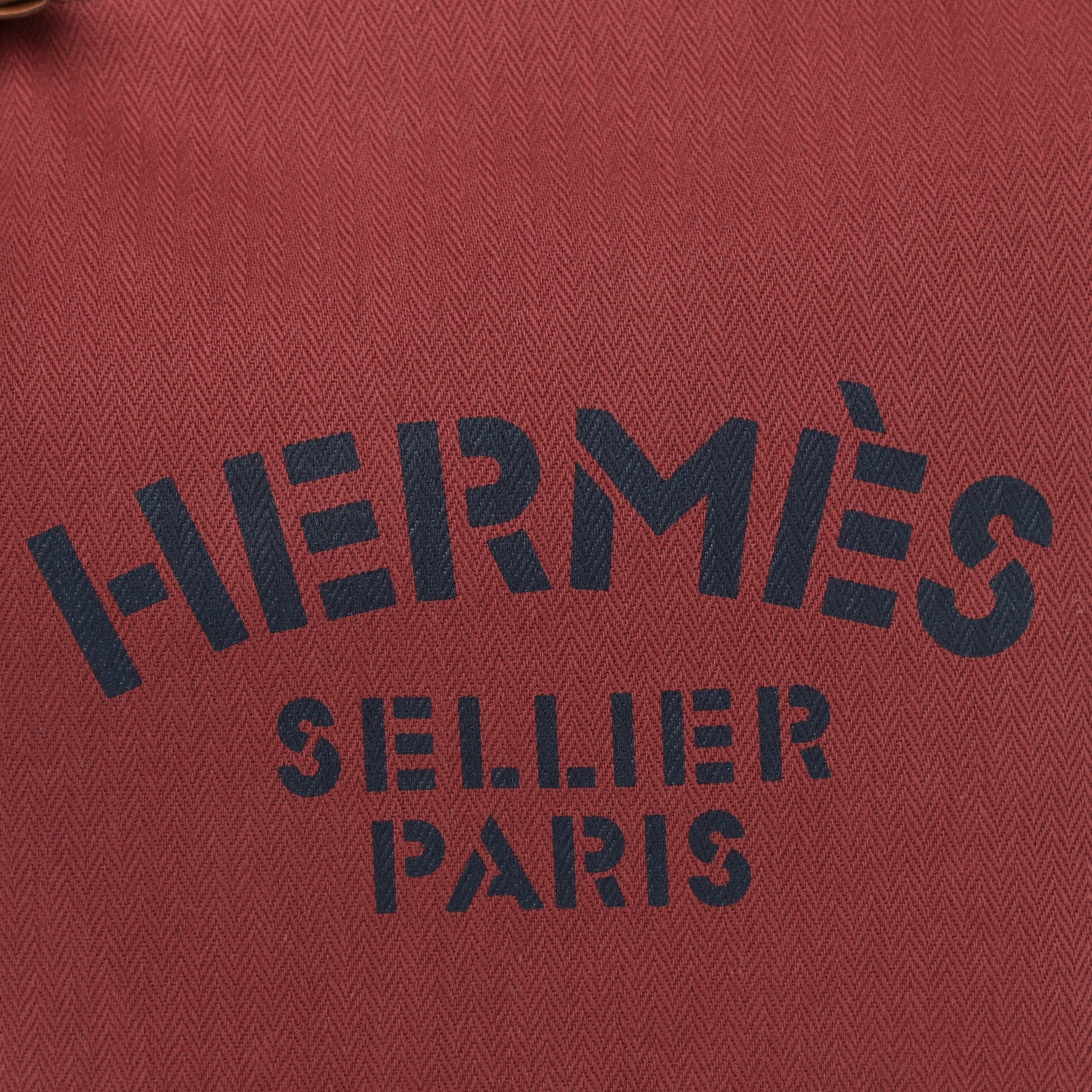 Hermes Canvas Swift Aline Grooming Bag Rouge H Gold 7 of 9