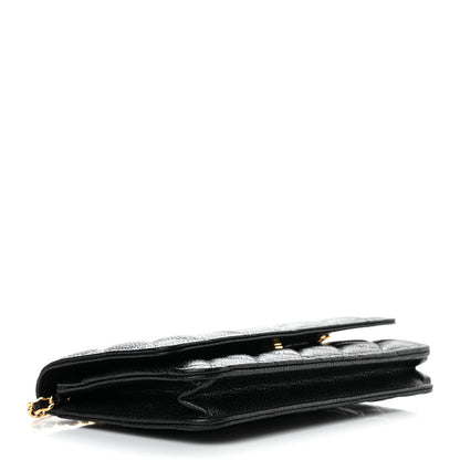 Chanel Caviar Quilted Wallet On Chain WOC Black 4 of 12