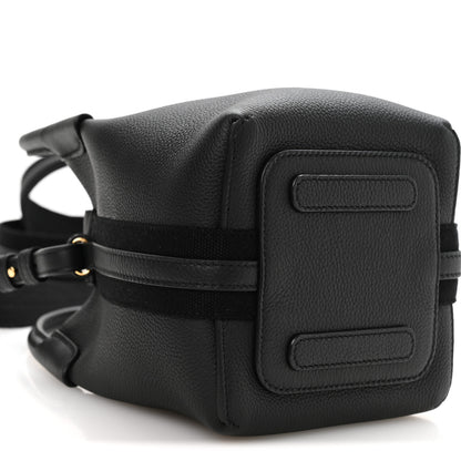 Loro Piana Grained Calfskin Micro Bale Bag Black 8 of 9