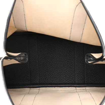 Hermes Chevron Herringbone Toile Negonda Garden Party 36 MM Tote Craie Black 5 of 9