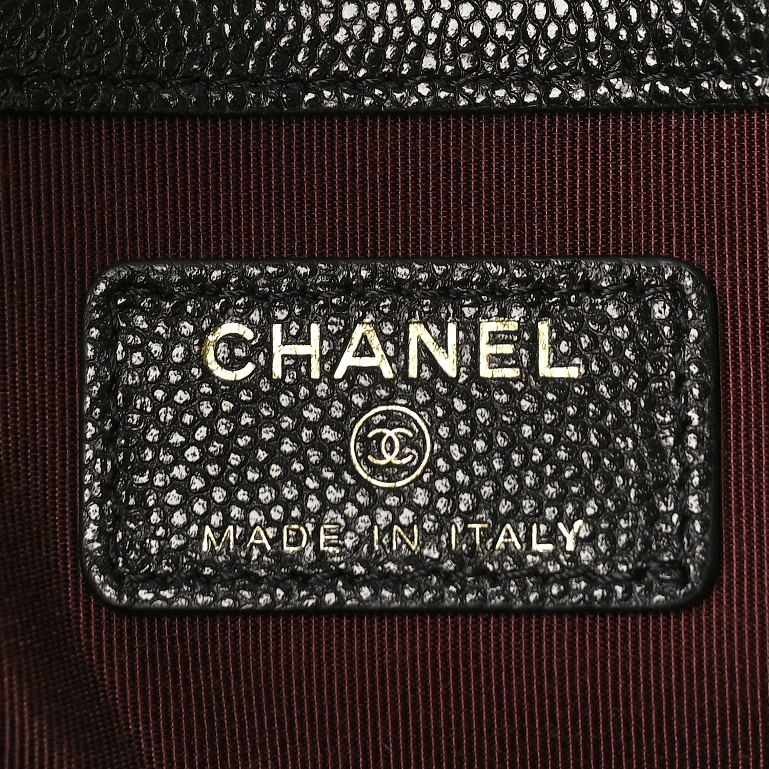 Chanel Caviar Quilted Large Cosmetic Case Black 6 of 9