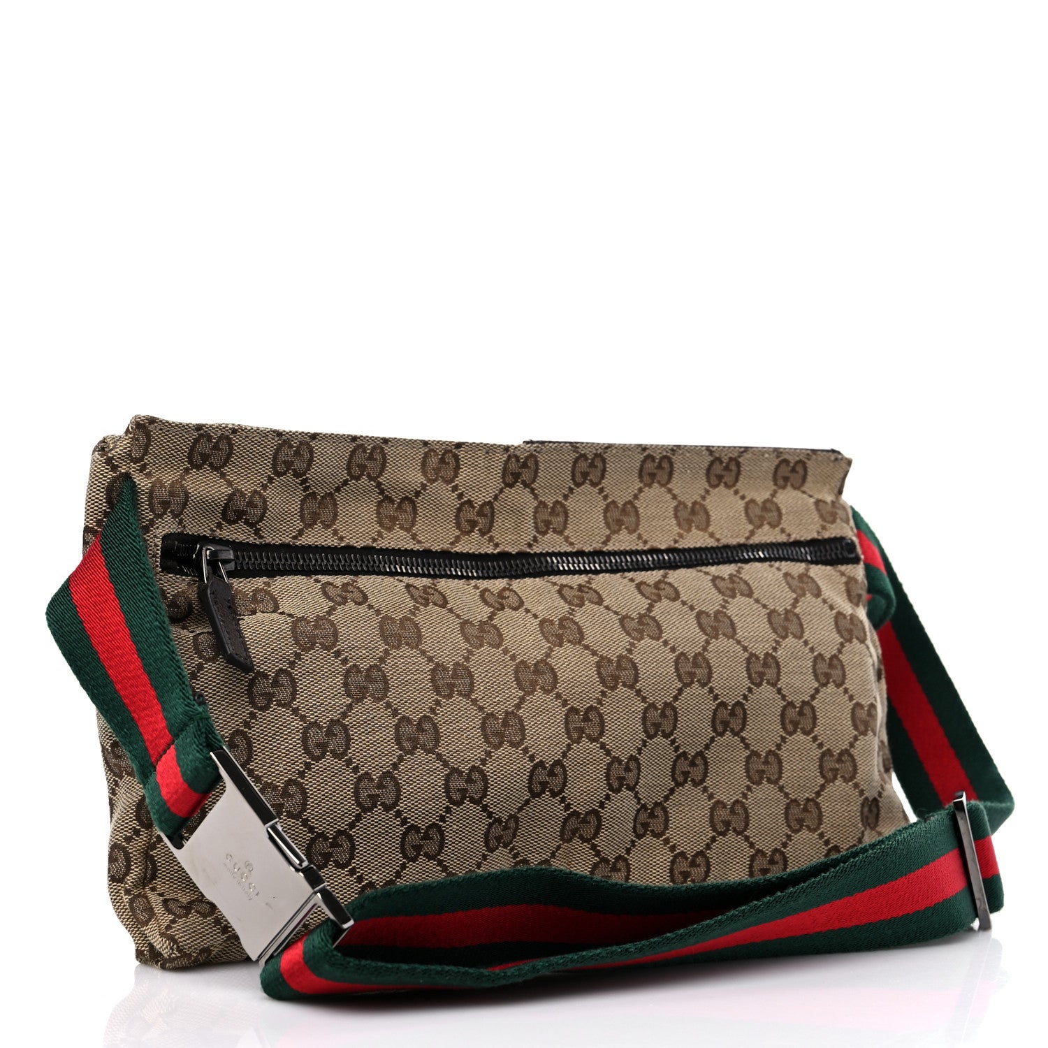 Gucci Monogram Web Belt Bag Dark Brown 4 of 15
