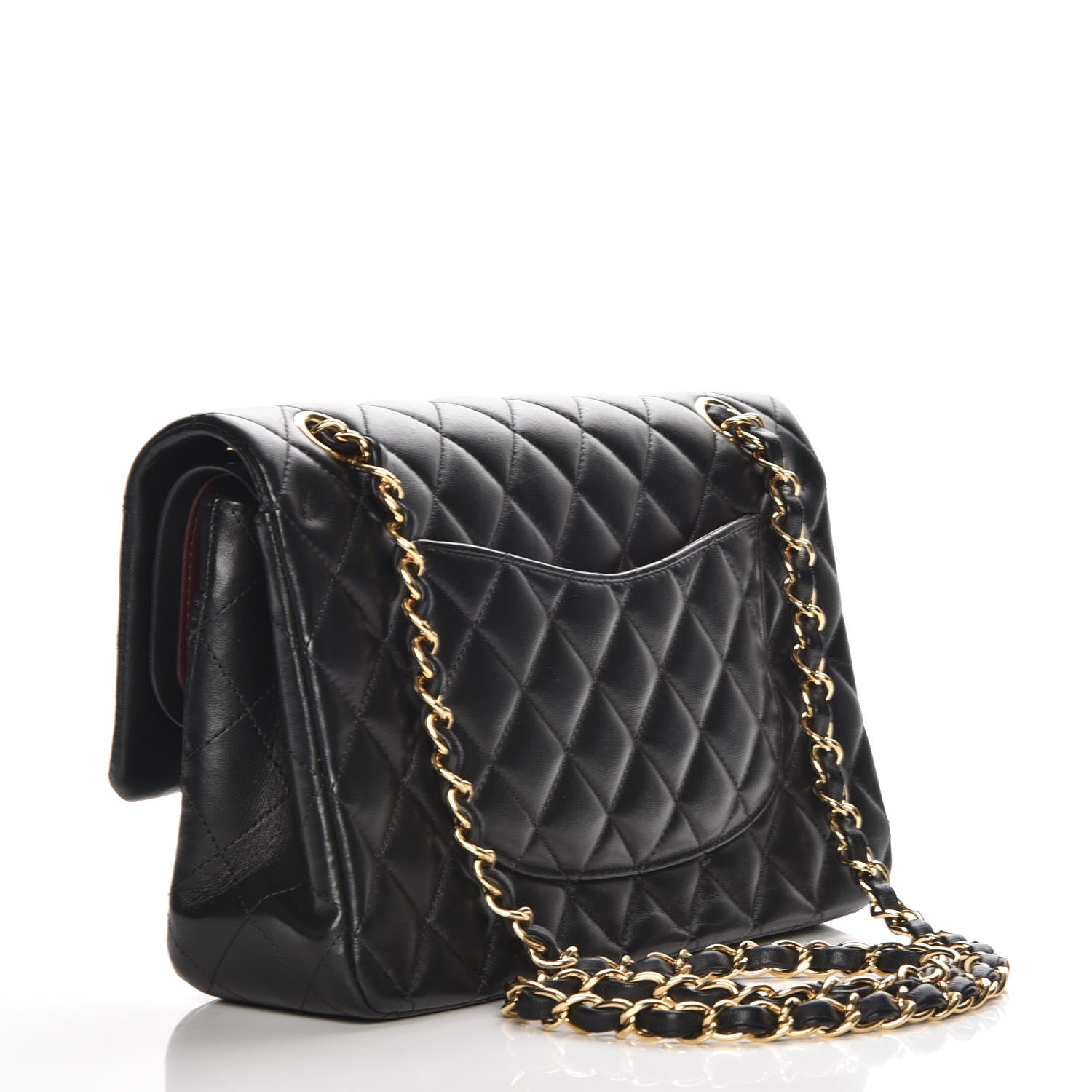 Chanel Lambskin Quilted Medium Double Flap Black 3 of 7