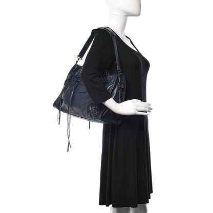 Balenciaga Agneau Classic Hardware City Bleu Obscur 1 of 12