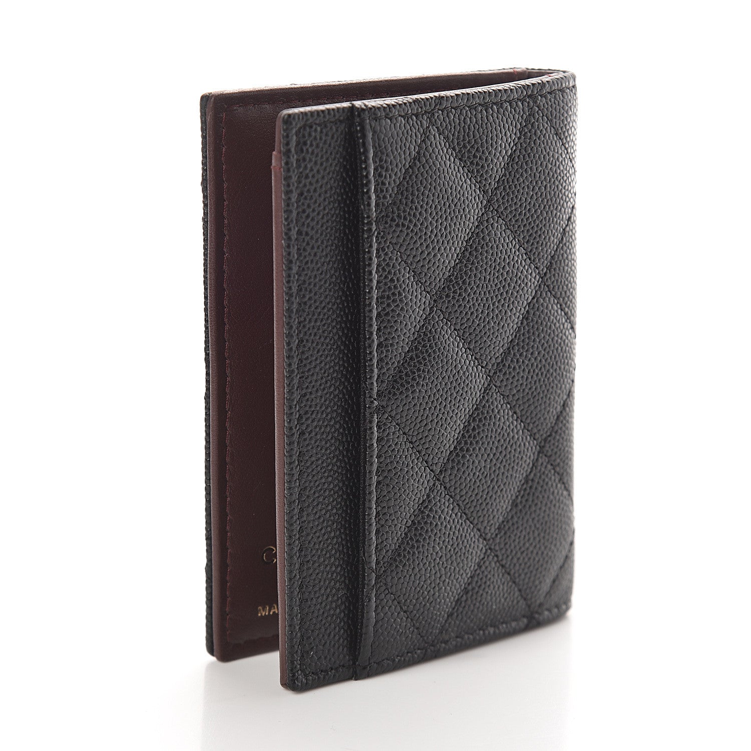 Chanel Caviar Quilted Card Holder Wallet Black 3 of 8