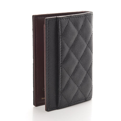 Chanel Caviar Quilted Card Holder Wallet Black 3 of 8