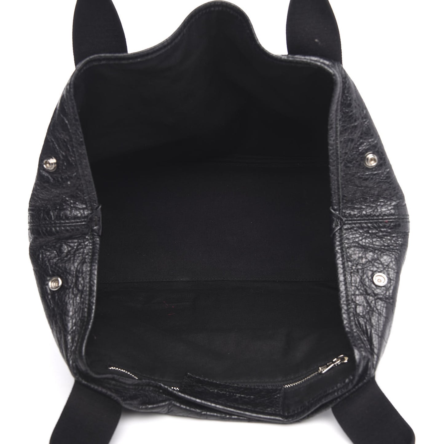 Agneau S Navy Cabas Black