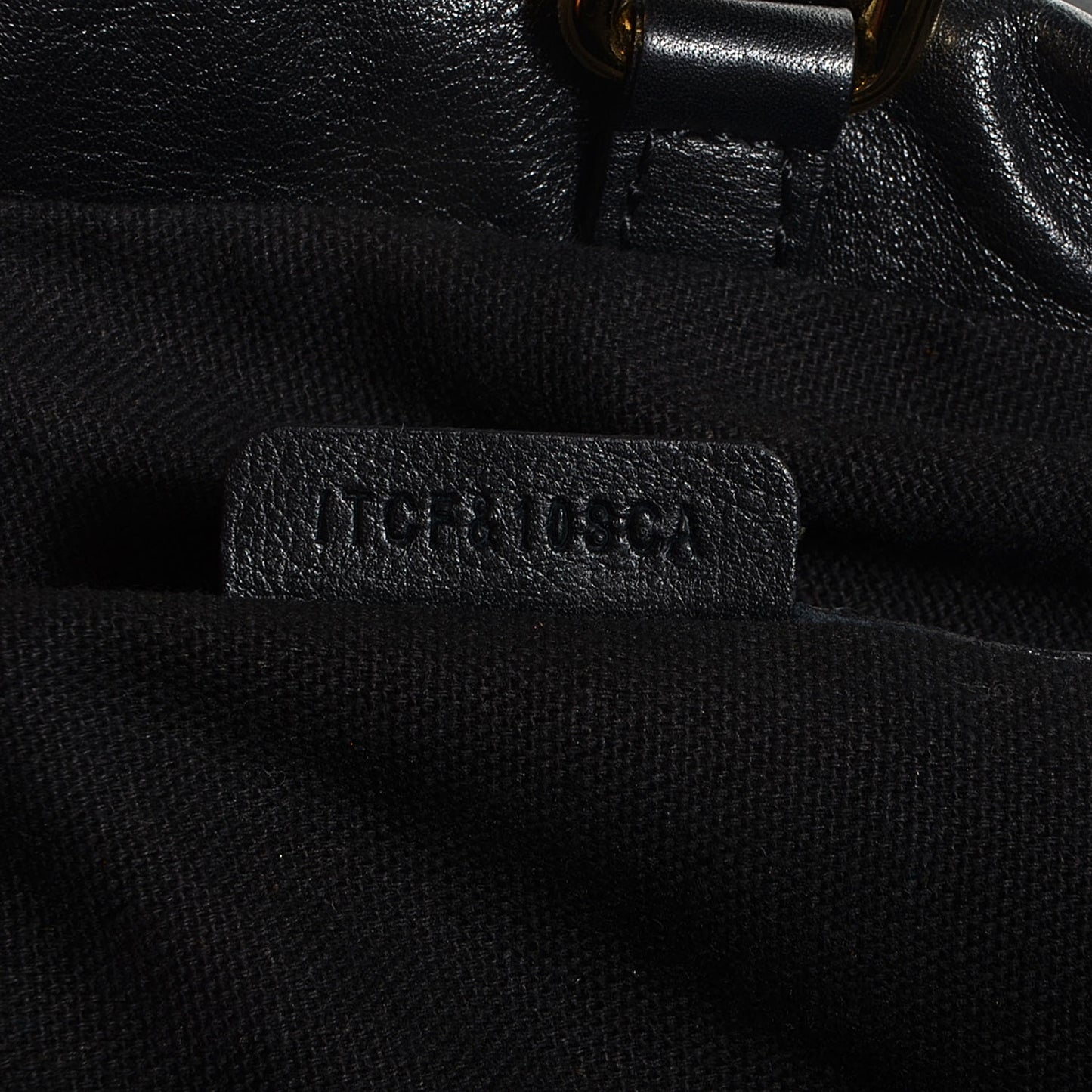 Calfskin House Check Big Crush Black