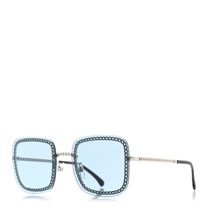 Chanel Chain Square Sunglasses 4244 Blue 1 of 8