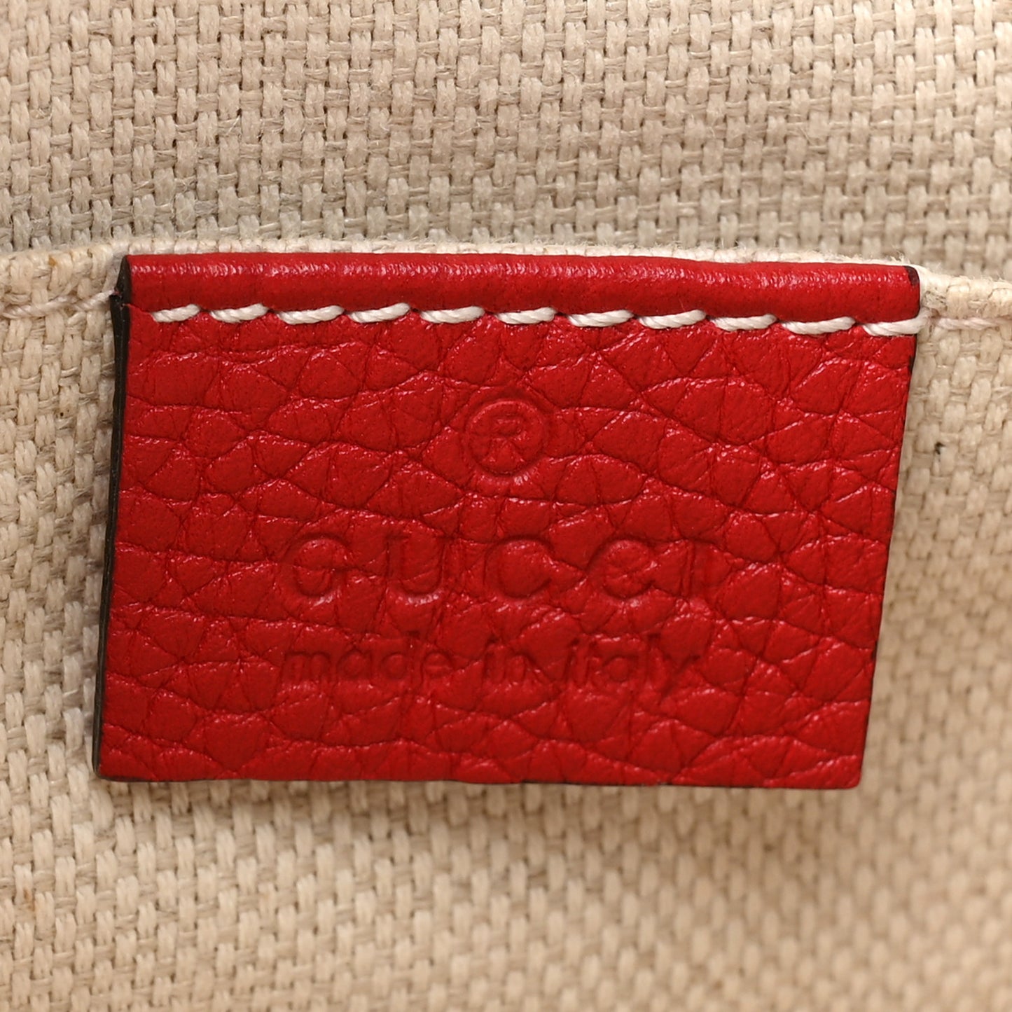 Pebbled Calfskin Small Soho Disco Bag Tabasco Red