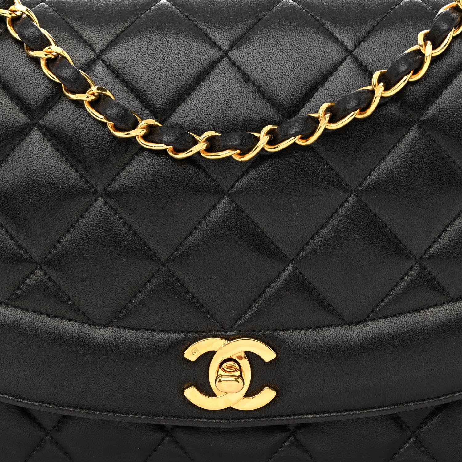 Chanel Lambskin Quilted Medium Single Flap Black 9 of 12