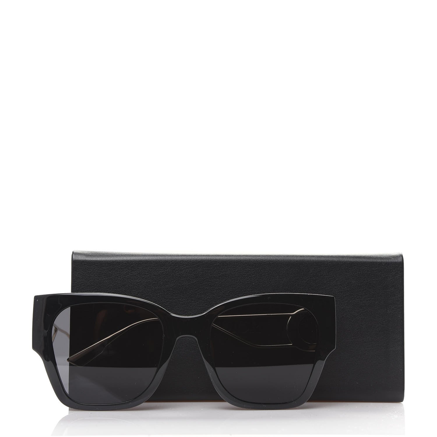 Christian Dior Rectangular 30 Montaigne 1 Sunglasses Black Gold 7 of 7