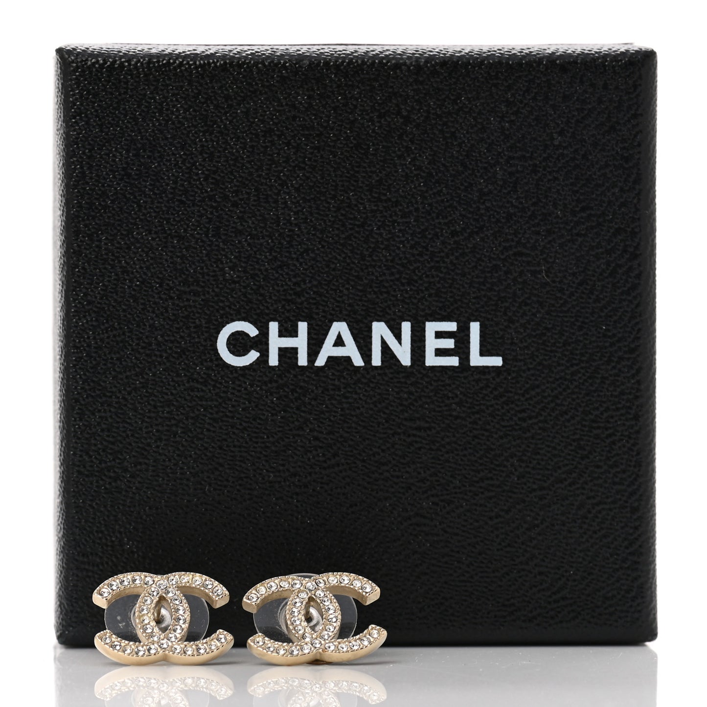 Crystal CC Earrings Gold