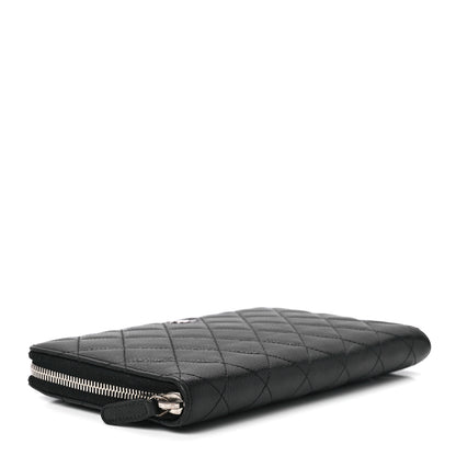 Chanel Caviar Quilted Large Zip Around Organizer Wallet Black 4 of 14